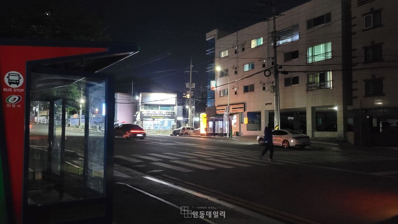 5월 1일 밤 / 사진=태화우성아파트 앞 횡단보도